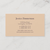 Victoriaans Blush Visitekaartje (Achterkant)