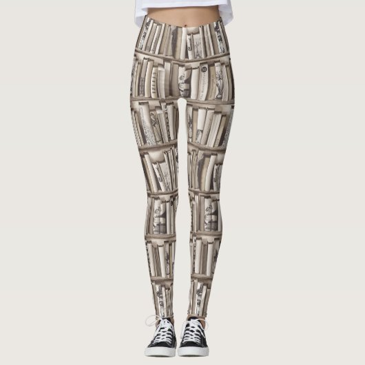 Victoriaans boeken leggings (Voorkant)