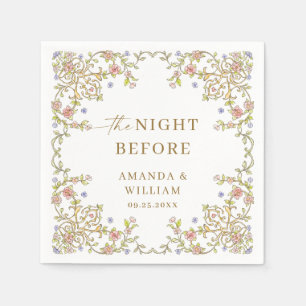  Victoriaans Boheems Bloemen repetitie diner Servet