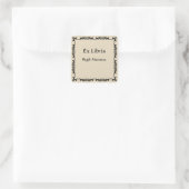 Victoriaans  Bookplate Vierkante Sticker (Tas)