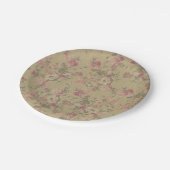 Victoriaans boomstambloemen Fancy Papieren Bordje (Gekanteld)