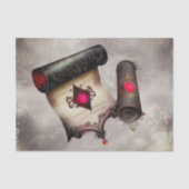 Victoriaans Boudoir | Antiek Magic Scroll met Pare Tissuepapier (Voorkant)