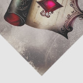 Victoriaans Boudoir | Antiek Magic Scroll met Pare Tissuepapier (Detail)