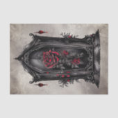 Victoriaans Boudoir | Antiek Rozen kledingkast Tissuepapier (Voorkant)