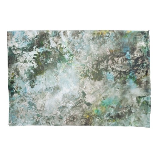 Victoriaans Breath of Spring Design-Green Kussensloop (Voorkant-Links)