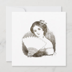 Victoriaans Bridal Hartelijk dank Bedankkaart