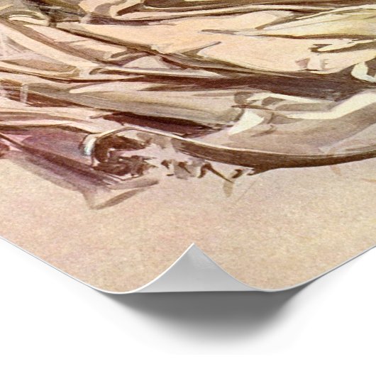 Victoriaans Bride, Antiek Bridal Portret Poster (Hoek)