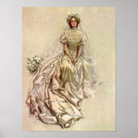 Victoriaans Bride, Antiek Bridal Portret