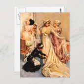 Victoriaans bride briefkaart (Voorkant / Achterkant)