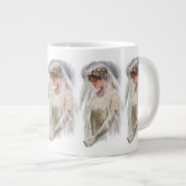  Victoriaans Bride met bijbelse Harrison Fisher Extra Grote Mok (Voorkant rechts)