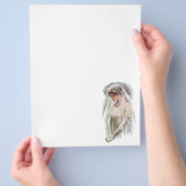  Victoriaans Bride met bijbelse Harrison Fisher Flyer (Hand)