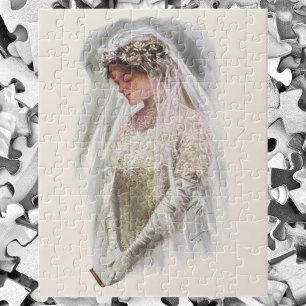  Victoriaans Bride met bijbelse Harrison Fisher Legpuzzel