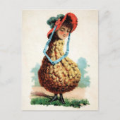 Victoriaans Briefkaart Gourd Girl (Voorkant)