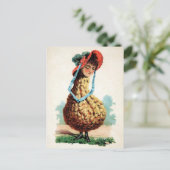 Victoriaans Briefkaart Gourd Girl (Staand voorkant)