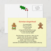 Victoriaans Briefkaart van ontbijtkoek (Voorkant / Achterkant)