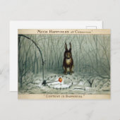  Victoriaans Briefkaart voor Kerstmis (Voorkant / Achterkant)