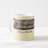  Victoriaans Brooch Monogram Koffiemok (Voorkant links)