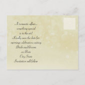 Victoriaans bruiloft Bewaar de datum Aankondigingskaart (Achterkant)