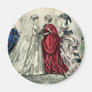  Victoriaans bruiloft Bridal-portret Magneet