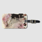  Victoriaans bruiloft-ceremonie Bride en Groom Bagagelabel (Voorkant (horizontaal))