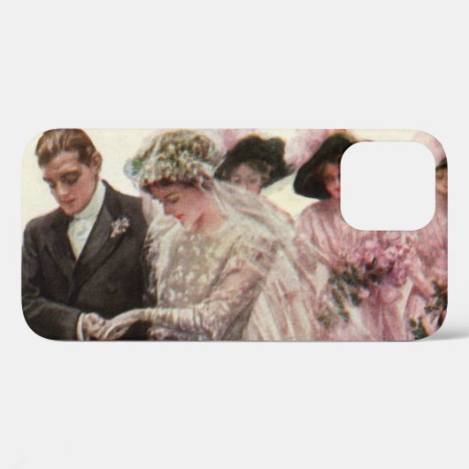 Victoriaans bruiloft-ceremonie Bride en Groom Case-Mate iPhone Case (Achterkant (horizontaal))