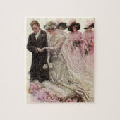  Victoriaans bruiloft-ceremonie Bride en Groom Legpuzzel (Verticaal)