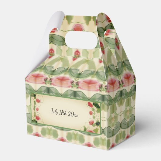 Victoriaans bruiloft gunst box bedankdoosjes (Achterkant)