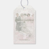 Victoriaans bruiloft - Label met cadeau Cadeaulabel (Achterkant)