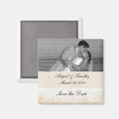 Victoriaans bruiloft sparen de Magnet van de Datum Magneet (Voorkant / Achterkant)