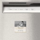 Victoriaans bruiloft sparen de Magnet van de Datum Magneet (Insitu (Vaatwasser))