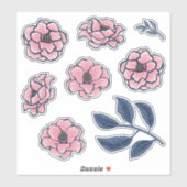 Victoriaans Camellia Art Sticker Pack (Vel)
