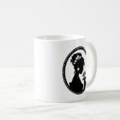 Victoriaans Cameo Silhouette Koffiemok (Voorkant rechts)