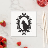 Victoriaans Cat Gothic Servet (Insitu)