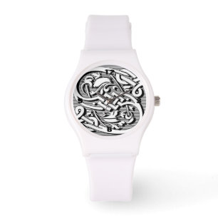 Victoriaans celtair renaissance monogram S Horloge