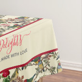 Victoriaans Chintzy Vogels en Rozen  Stijl Tafelkleed (Voorbeeld)