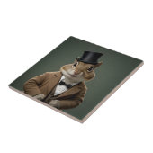 Victoriaans chipmunk tegeltje (Zijkant)