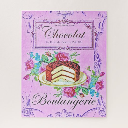 Victoriaans chocoladetak legpuzzel (Verticaal)