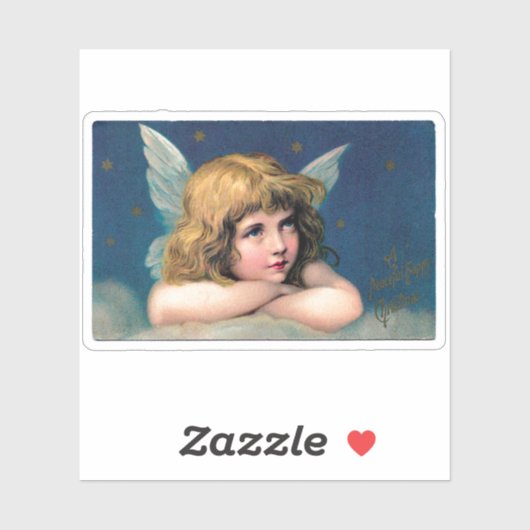  VICTORIAANS CHRISTMAS ANGEL CUSTOM STICKER (Vel)