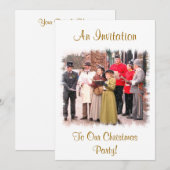 VICTORIAANS CHRISTMAS CAROL SINGERS KAART (Voorkant / Achterkant)