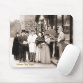 VICTORIAANS CHRISTMAS CAROL SINGERS MUISMAT (Met muis)