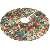 Victoriaans CHRISTMAS COLLAGE Kerstboom Rok (Gekanteld)