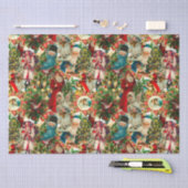 Victoriaans CHRISTMAS COLLAGE Tissuepapier (Craft)