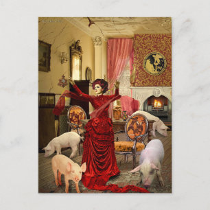 Victoriaans Circe Feestdagenkaart