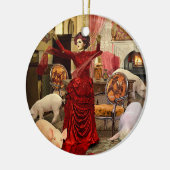 Victoriaans Circe Keramisch Ornament (Links)