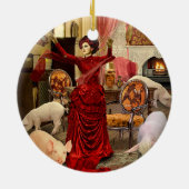 Victoriaans Circe Keramisch Ornament (Achterkant)