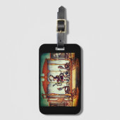 Victoriaans circus tentoonstelling bagagelabel (Voorkant (verticaal))