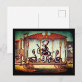 Victoriaans circus tentoonstelling briefkaart (Voorkant / Achterkant)