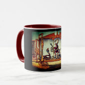 Victoriaans circus  tentoonstelling mok (Voorkant links)