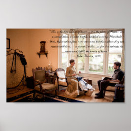Victoriaans citaat-natuur van huis poster