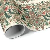 Victoriaans/Classic/Vintage Kerst Cadeaupapier (Rol Hoek)